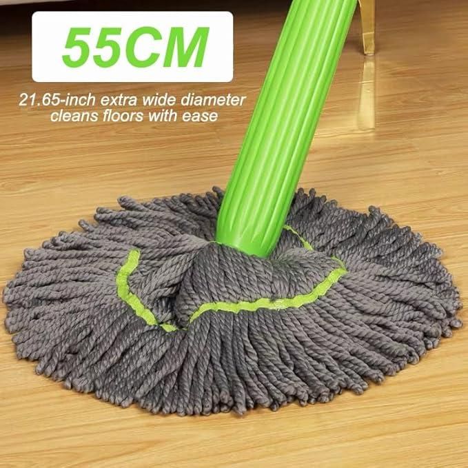 PrgCart Self-Twisting Water Rotating Mop – 360° Spin, Hands-Free Cleaning Mop for Home & Kitchen Floors