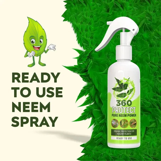 P&R Groups natural plant protection spray with ready to use neem spray in a white spray bottle