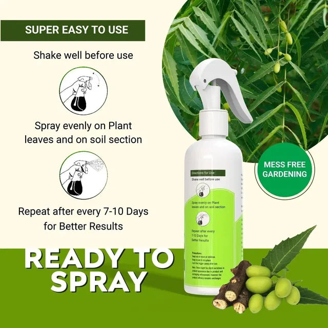 P&R Groups natural plant protection spray in a ready-to-use spray bottle with easy instructions for mess free gardening