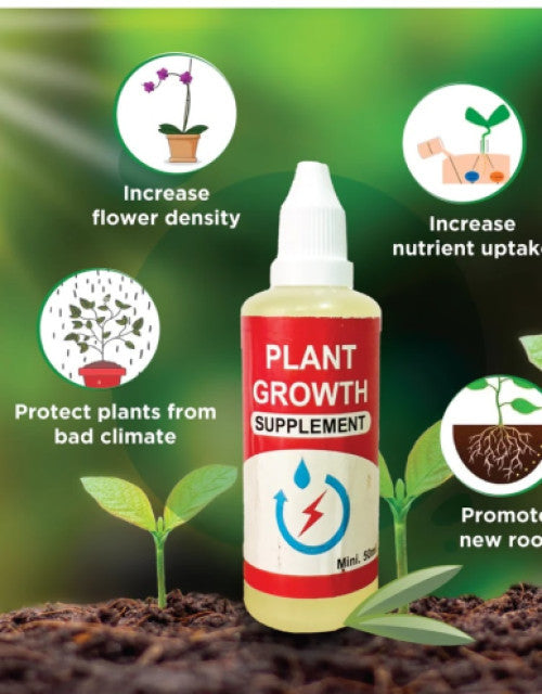 Dropdash plant growth supplement pack in a bottle with benefits for flower density and nutrient uptake