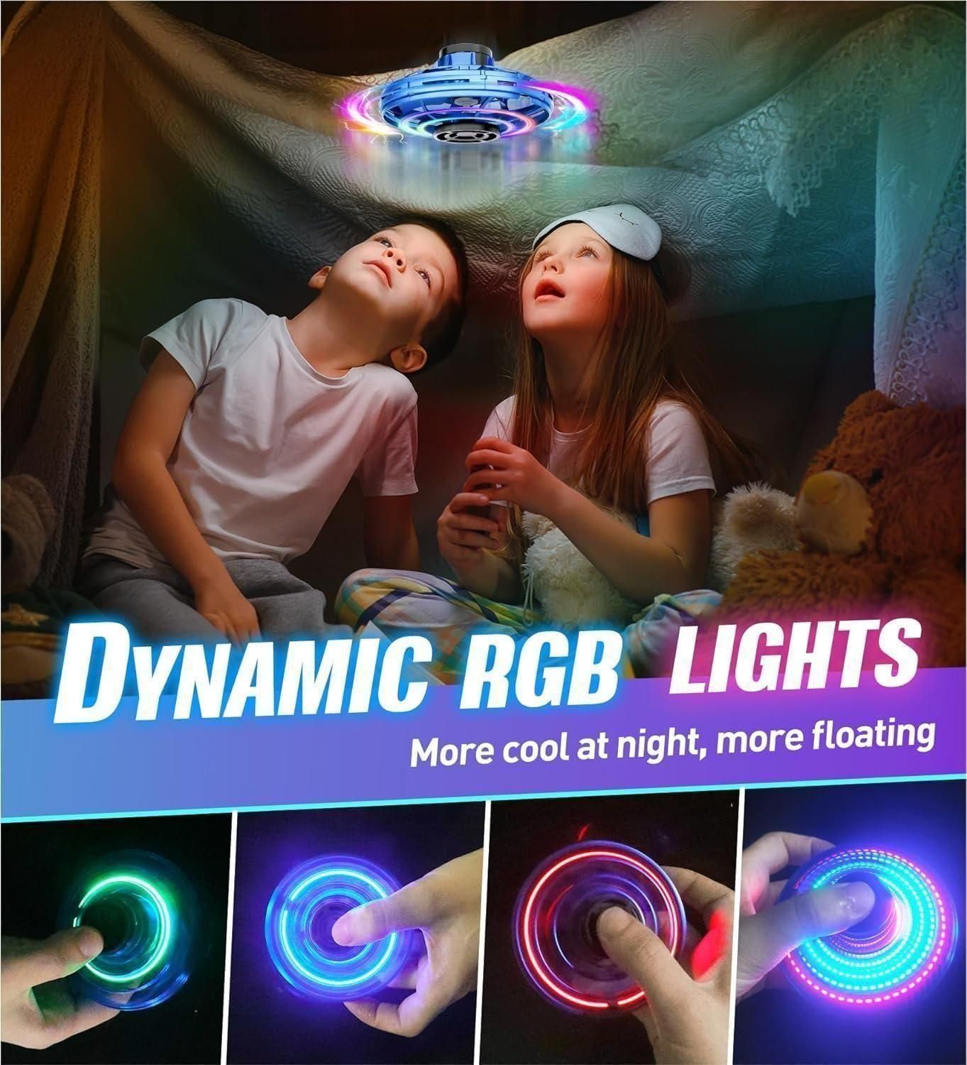 PrgCart Magic Flying Orb Spinner – Dynamic RGB Light-up Outdoor Toy