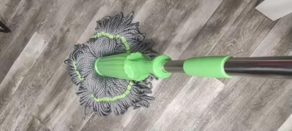 PrgCart Self-Twisting Water Rotating Mop – 360° Spin, Hands-Free Cleaning Mop for Home & Kitchen Floors