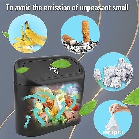 PrgCart Mini Car Trash Bin – Portable Waterproof Interior Garbage Dustbin for Vehicles