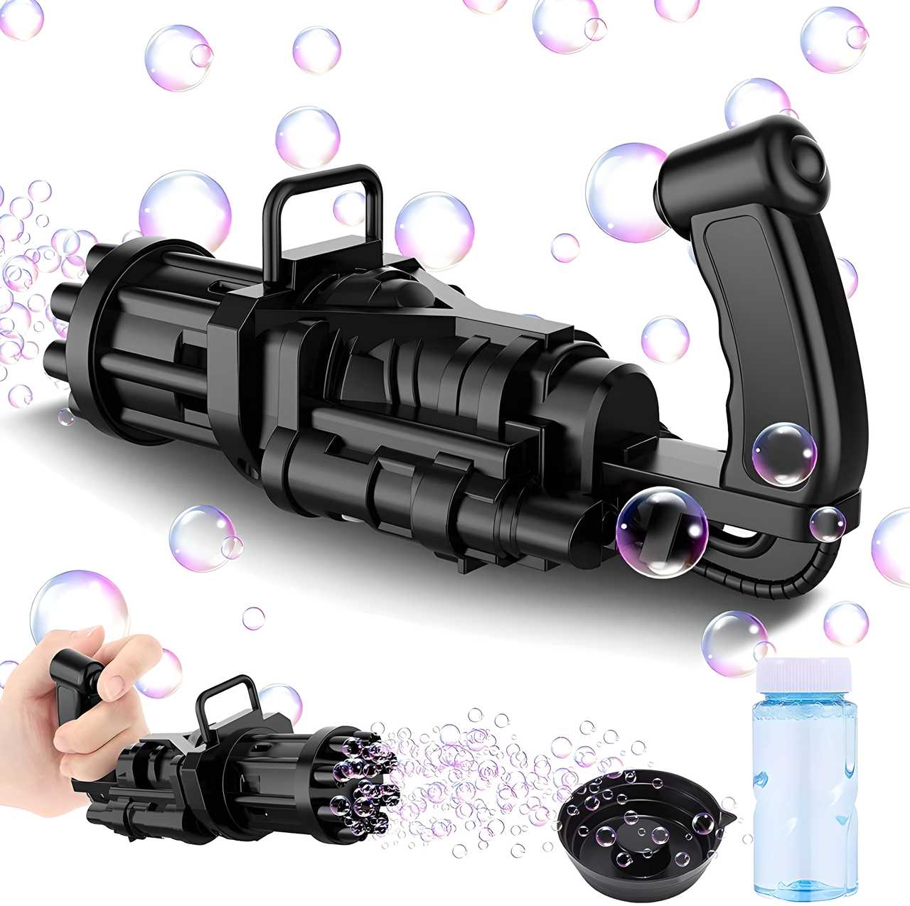 PrgCart Kids Bubble Gun – Fun-Filled Automatic Bubble Blower for Outdoor Play