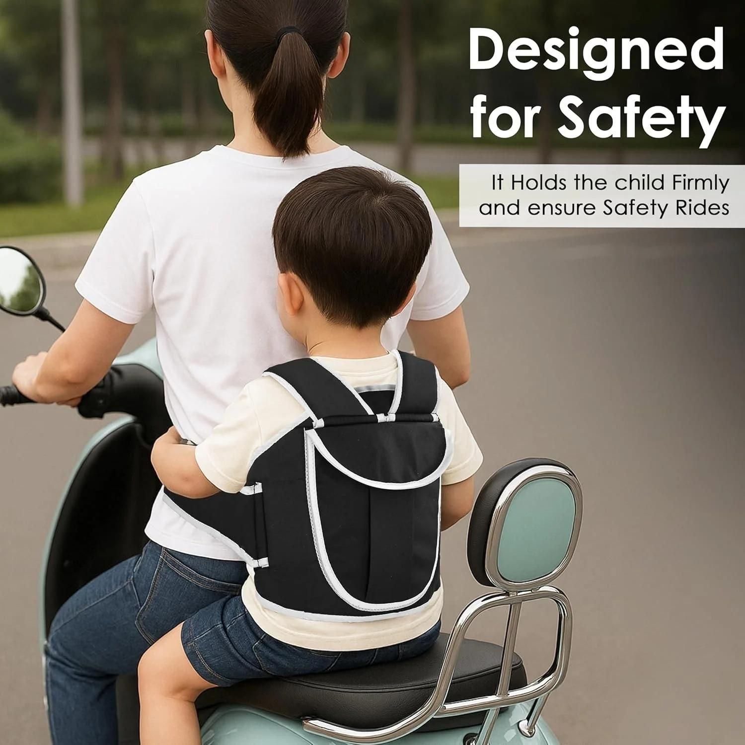 PrgCart Motorcycle Safety Harness – Secure Child Riding Belt for Bikes and ATVs