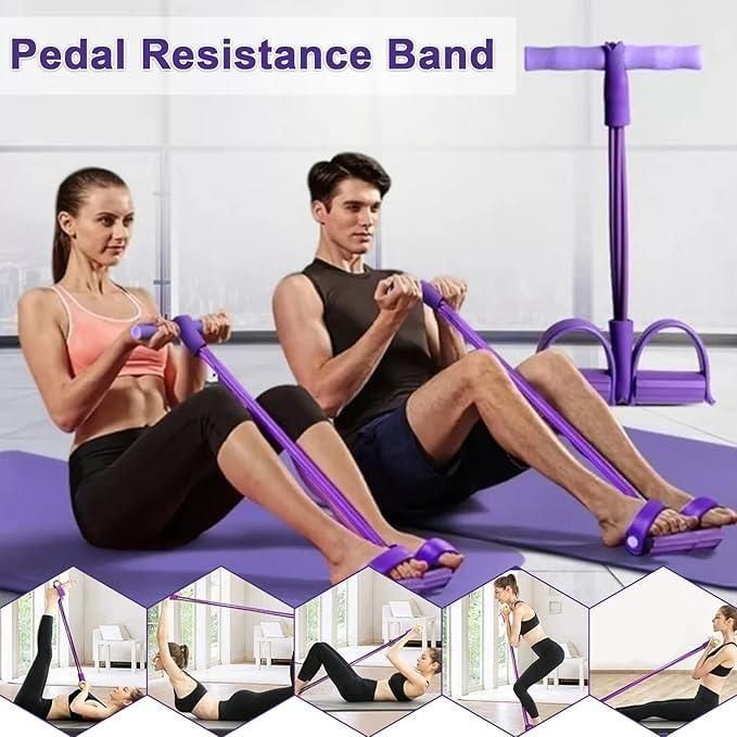 PrgCart Yoga Pedal Puller Resistance Band – Full-Body Home Workout Equipment for Strength & Flexibility