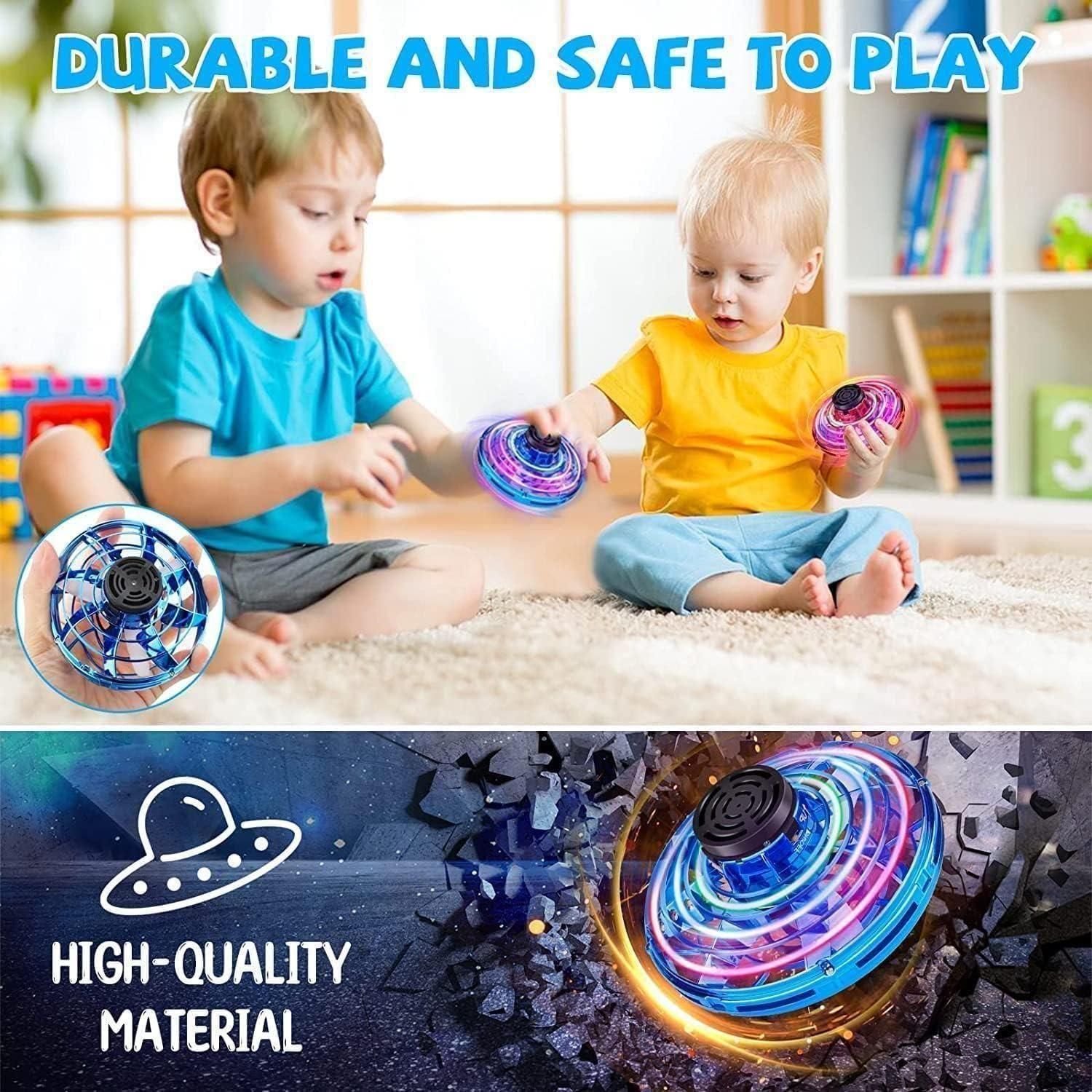 PrgCart Magic Flying Orb Spinner – Dynamic RGB Light-up Outdoor Toy