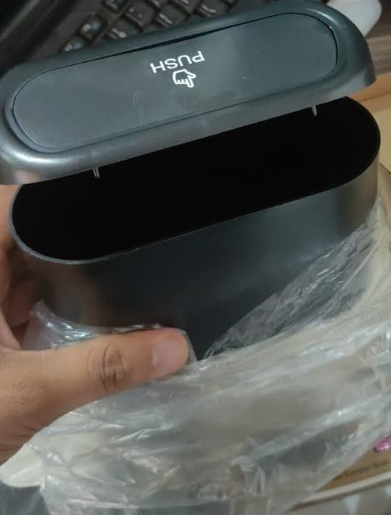 PrgCart Mini Car Trash Bin – Portable Waterproof Interior Garbage Dustbin for Vehicles