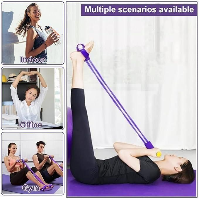 PrgCart Yoga Pedal Puller Resistance Band – Full-Body Home Workout Equipment for Strength & Flexibility