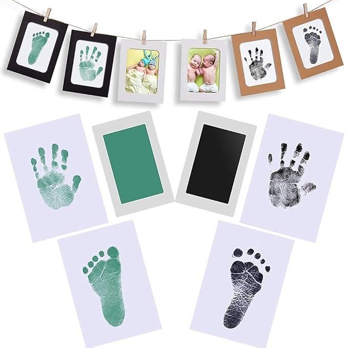 PrgCart Baby Handprint and Footprint Ink Pad Kit – Create Lasting Keepsake Memories