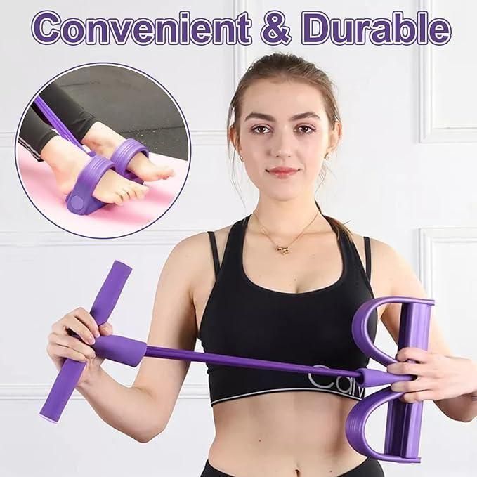 PrgCart Yoga Pedal Puller Resistance Band – Full-Body Home Workout Equipment for Strength & Flexibility