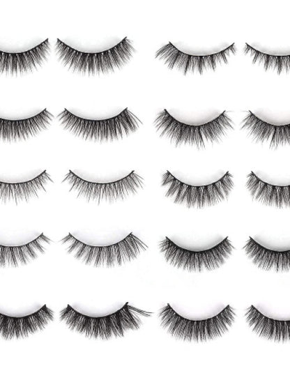 Dropdash magnetic eyelashes pack featuring an array of styles for versatile and stunning looks