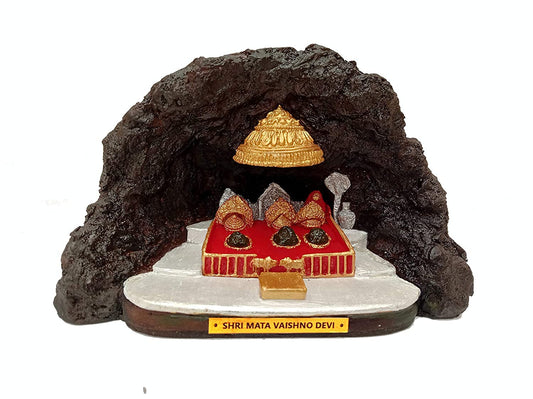 Vaishno Devi Darbar sculpture depicting the sacred shrine with intricate details and vibrant colors